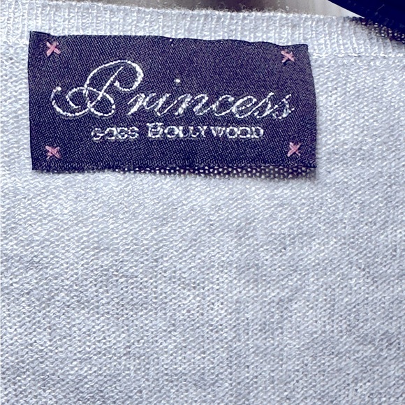 Princess Goes Hollywood Cardigan 6 button Sweater, size 36, Gray with Silver - Picture 4 of 9